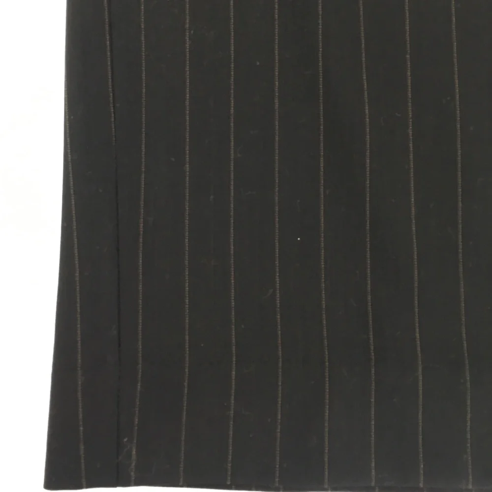 Max Mara Pinstriped Wool Skirt Black Size 4 - Picture 5 of 9